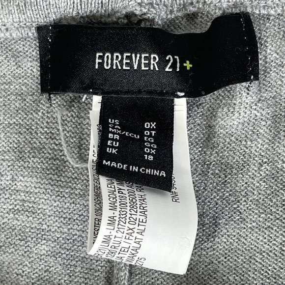 Forever 21 Cashmere Blend Joggers In Grey, Size 0X - Picture 4 of 5